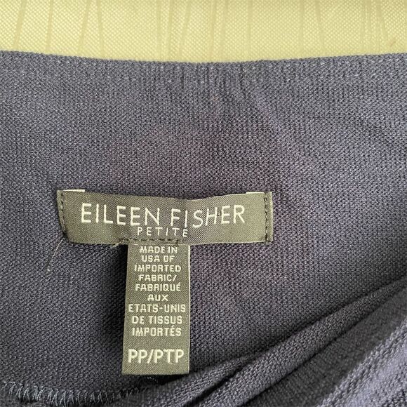 Eileen Fisher Women's Navy Blue Stretch Pants Size PP Petites - Picture 4 of 6